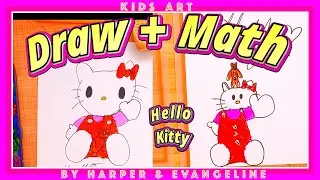 🎀🐱 HELLO KITTY Drawing | Draw + Math Quiz | ✏️🧮