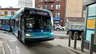 MTA: On Board 2020 NFI XD60 Artic #6283 On The LGA Link Q70 SBS Bus To LGA Terminal B: (03/26/2022)