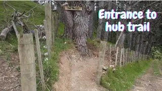 Trail entrance to hub link