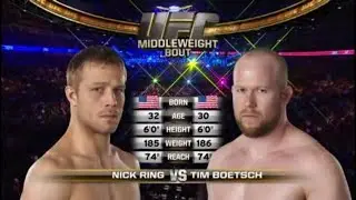 Nick Ring vs Tim Boetsch