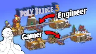 Engineering LONG & STRONG Bridges In Poly Bridge 3