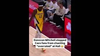 Cavs fans CHANT OVERRATED towards Tyrese HALIBURTON Cavaliers vs pacers #shorts #nba #cavs #pacers