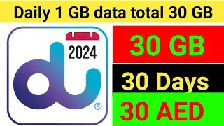 du monthly data package 30 AED | du prepiad daily 1gb data only in 30 aed for 30 days | du UAE