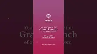 #grandlaunch  of our 3rd showroom by #samantha  | 25th April | #musaffah - #nishkajewellery