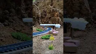 🚂 Train Stops Just in Time at Dangerous Curve! ⚠️