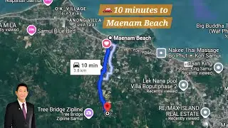 RS018-306: Land for Sale Sea View Plot in Maenam, Koh Samui