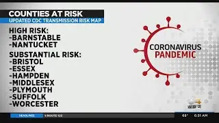 CDC: 9 Massachusetts Counties Now High Or Substantial Risk For COVID Transmission