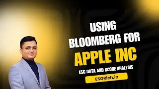 Analysis of Apple's ESG Data on Bloomberg Terminal