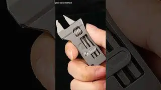 Multipurpose & Sturdy: Titanium Alloy Crowbar with Screwdriver & Wrench for EDC & Camping