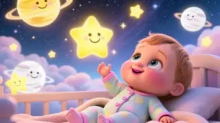 Bed Time Calm Stars 🌟🛌 | Relaxing Sleep Video for Kids | Preschool Bedtime Routine