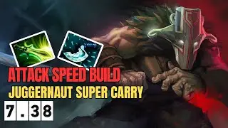 JUGGERNAUT CARRY GAMEPLAY ATTACK SPEED & DAGGER BUILD - DOTA 2
