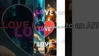 What does LOVE look like to an AI? ❤️ #AIart #Love #ArtTrend #Shorts