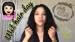 WET HAIR LOOK | PRETTY VULGAR nightingale x COLOURPOP take me home eyeshadow Palettes TUTORIAL