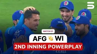 2nd Innings Powerplay | Afghanistan vs West Indies | 1st T20I MATCH | 3213