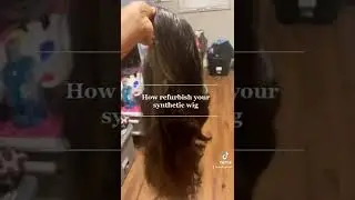 HOW TO WASH YOUR SYNTHETIC WIG🖤 #synthetic #wigs #howto #tutorial