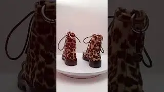 Alexander Wang Lyndon Leopard Print Combat Boots - emporiumev