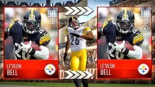 110 OVERALL LE'VEON BELL! MADDEN MOBILE 18 NEW TRAIN PLAYERS FEATURE & GAMEPLAY!