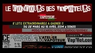 [RESULTAT] LE CONCOURS DES VAPOTEURS - 8 LOTS EXTRA A GAGNER !!