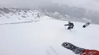 POV Wet Powderday at the Arlberg
