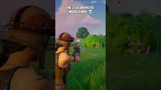 The Lock On Pistol Needs A Nerf 💀 #shorts #fortnite #gaming #memes