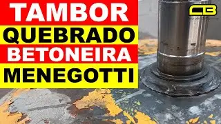Tambor Quebrado Betoneira Menegotti 400 litros