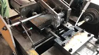 rebar deformed steel bar end threaded tapping machine  #threading #threadingwork #threadingmachine
