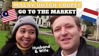 Malay woman & her Mat Salleh (Belanda) husband go to a market in the Netherlands