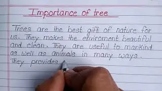 Importance of Tree || Benefits of Trees || Short and Easy Essay on Importance of trees ||
