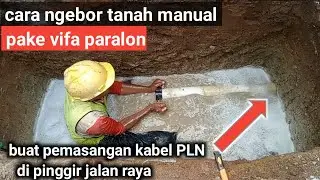 ide luar biasa cara ngebor tanah manual buat pemasangan kabel PLN di bawah tanah