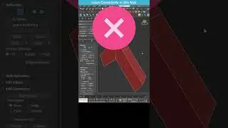 Precise Edge Alignment in 3ds Max: Using Constraints for Accurate Modeling #shorts  #3dsmax