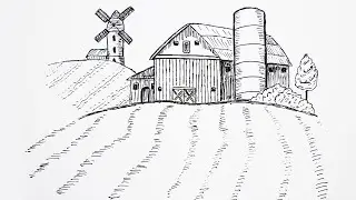 How to Draw a Farm | Як Намалювати Ферму
