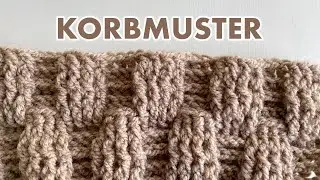 Korbmuster häkeln | Anleitung für Anfanger | Häkelmuster