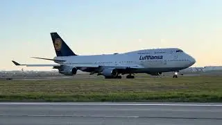 The Queen of the Sky- Lufthansa B747-400 taking off from Pearson Airport