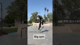 How to Fs big spin #sk8 #skateboarding #skateboard #skate #skater #tutorial