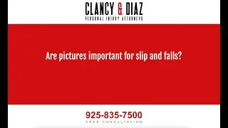 Are Pictures Important for Slip and Falls?