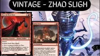 Mono Red Aggro with Zhao, the Moon Slayer!  Vintage MTG League