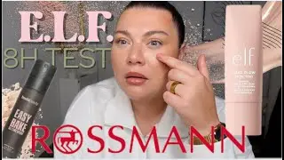 ELF W POLSCE? Test e.l.f. Halo Glow Skin Tint spf50 i mgiełka Huda Beauty