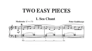 Peter Sculthorpe - 2 Easy Pieces for Piano [with score]