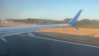(EARLY MORNING TAKEOFF) United B737-800 Takeoff From The Norfolk International Airport!
