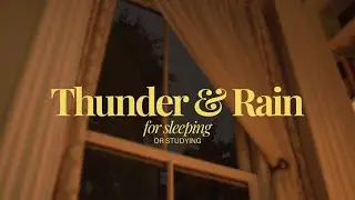 Soft Thunderstorm at Night 🌩️ | Gentle Rain Sounds for Deep Sleep (5 Hours)