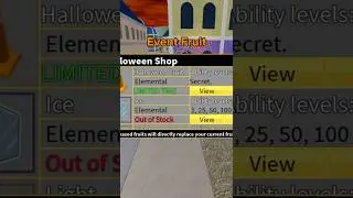 В сеть утекло событие Хэллоуина..? #bloxfruits #roblox