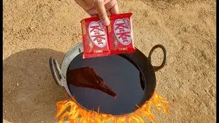 KitKat vs Hot Oil experiment || KitKat on Hot oil experiment || Experiment king