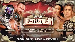 Brodido vs Konosuke Takeshita & Kazuchika Okada AEW WrestleDream 2025 Highlights 