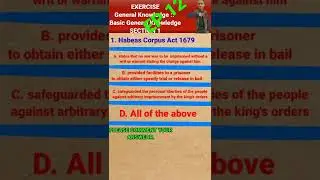 Habeas corpus act 1679 || EP 12 || Basic general knowledge in English || #shorts #habeascorpus #sgk