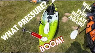 I FORGOT My PUMP! When an INFLATABLE Kayaker Tries A Sit-On-Top For The First Time - FeelFree Nomad