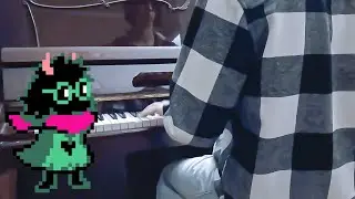 My castle town on old piano