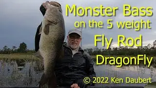Monster Bass on the 5 weight Fly Rod DragonFly