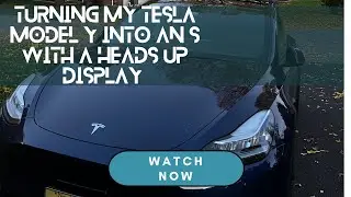 Epic Upgrade - HUD on Tesla Model Y - How to install TLYard Heads up Display | Fall Festivities