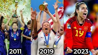 FIFA Women's World Cup Winners List 1991 - 2023 | Spain 2023 Winner