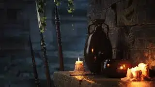 Cozy Ancient Greece Ambience | Rain and Thunderstorm ASMR